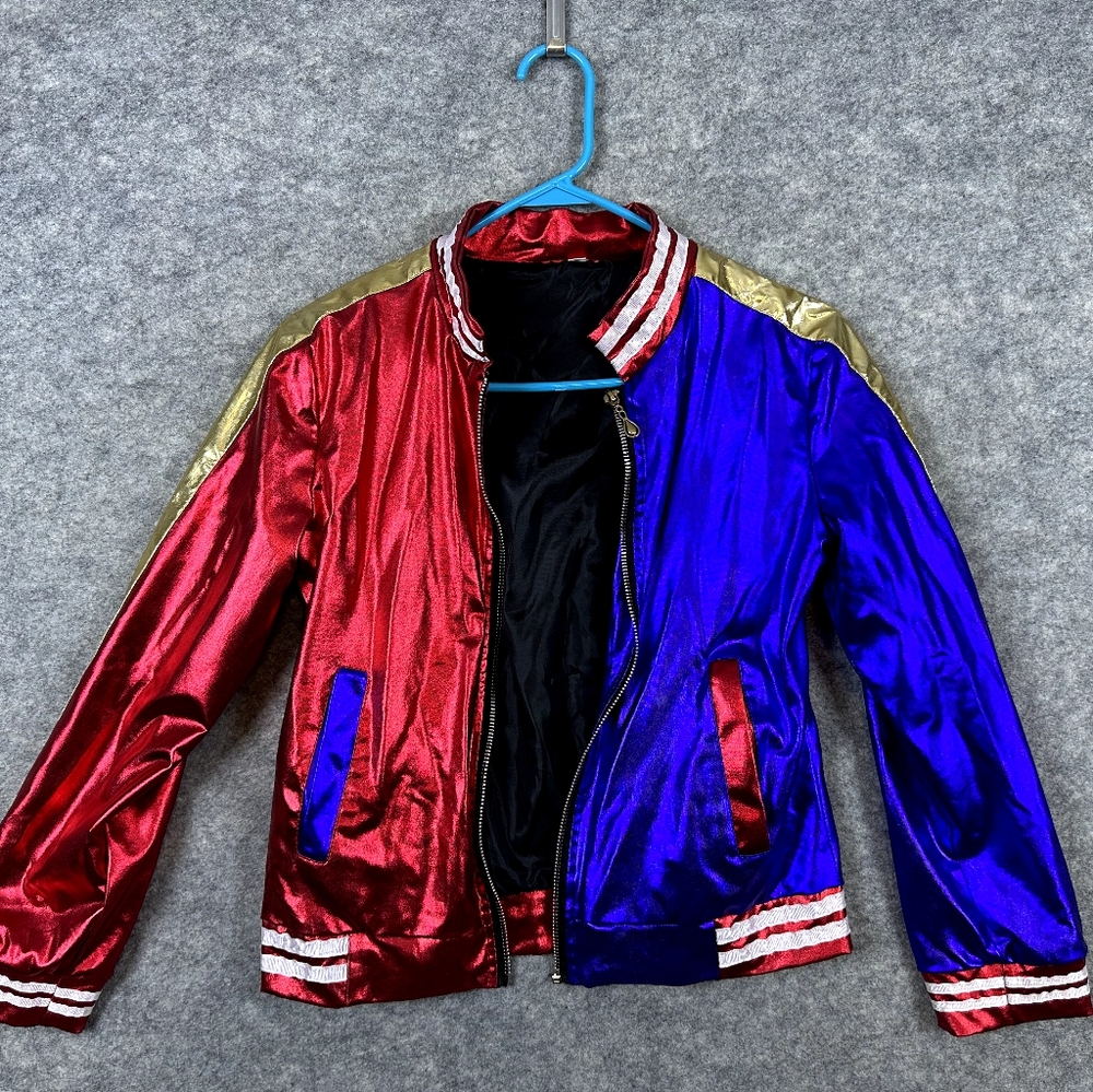 Bomber Jacket Harley Quinn Suicide Squad Womens Halloween Costume Size Small